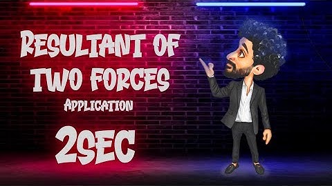 Resultant of two forces | 2sec | application | mr Tito