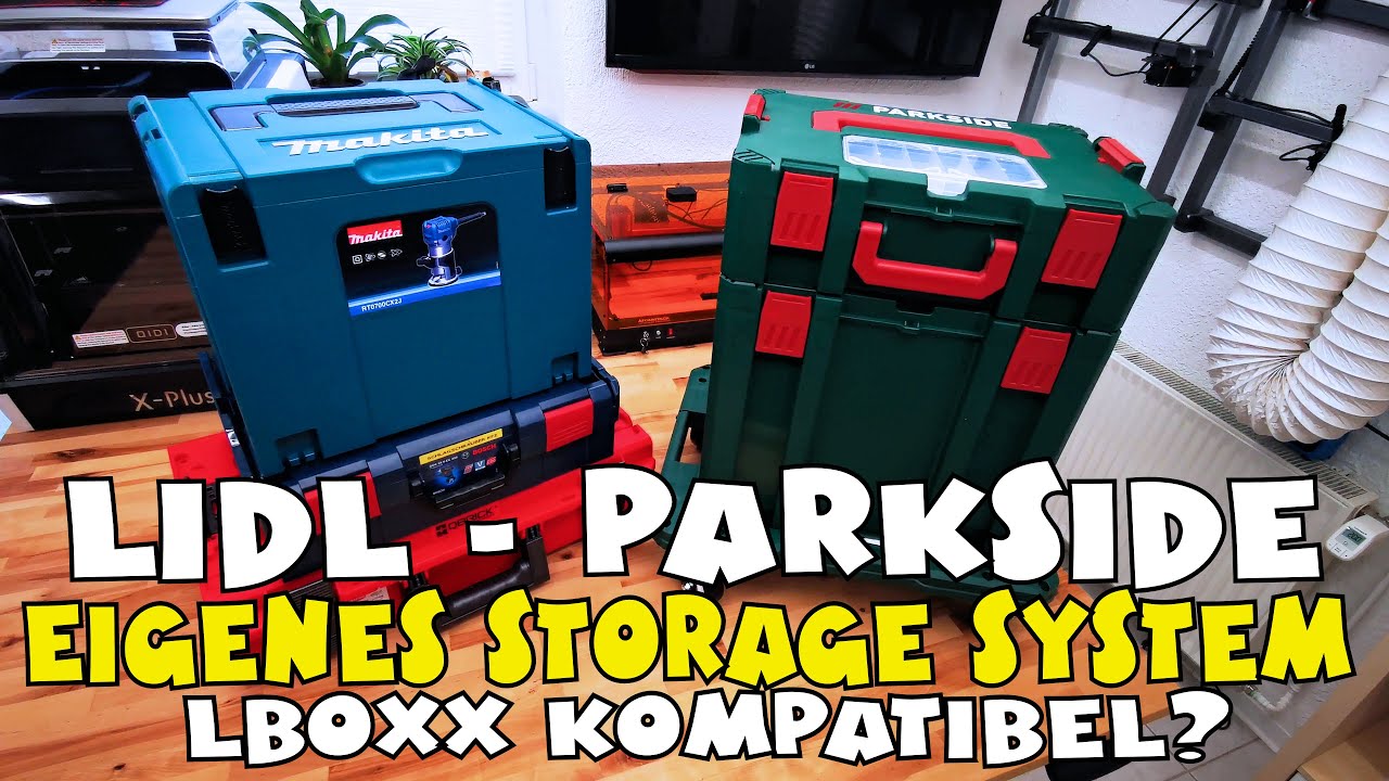 ENDLICH: PARKSIDE® Storage System - Sortimentsboxen - Werkzeugkoffer -  YouTube