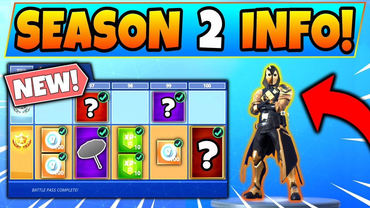 Fortnite Season 2 Battle Pass Info Revealed 7 Details We Know Battle Royale Skins And Leaks Youtube