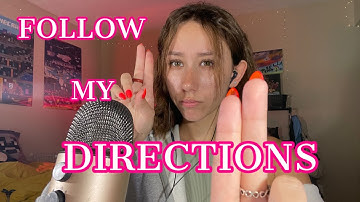 ASMR | follow my instructions or else. 😊