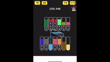 water sort puzzle level 2495
