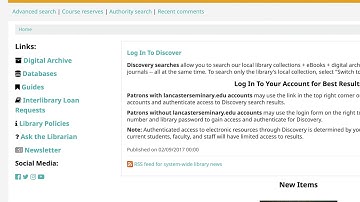 Library Orientation 2020