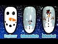 HOW TO PAINT A SNOWMAN NAIL ART | TASH&#39;S CHRISTMAS QUICKIES | BEGINNER INTERMEDIATE ADVANCED  NAILS