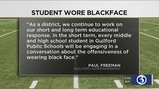 VIDEO: Guilford student went to football game in blackface