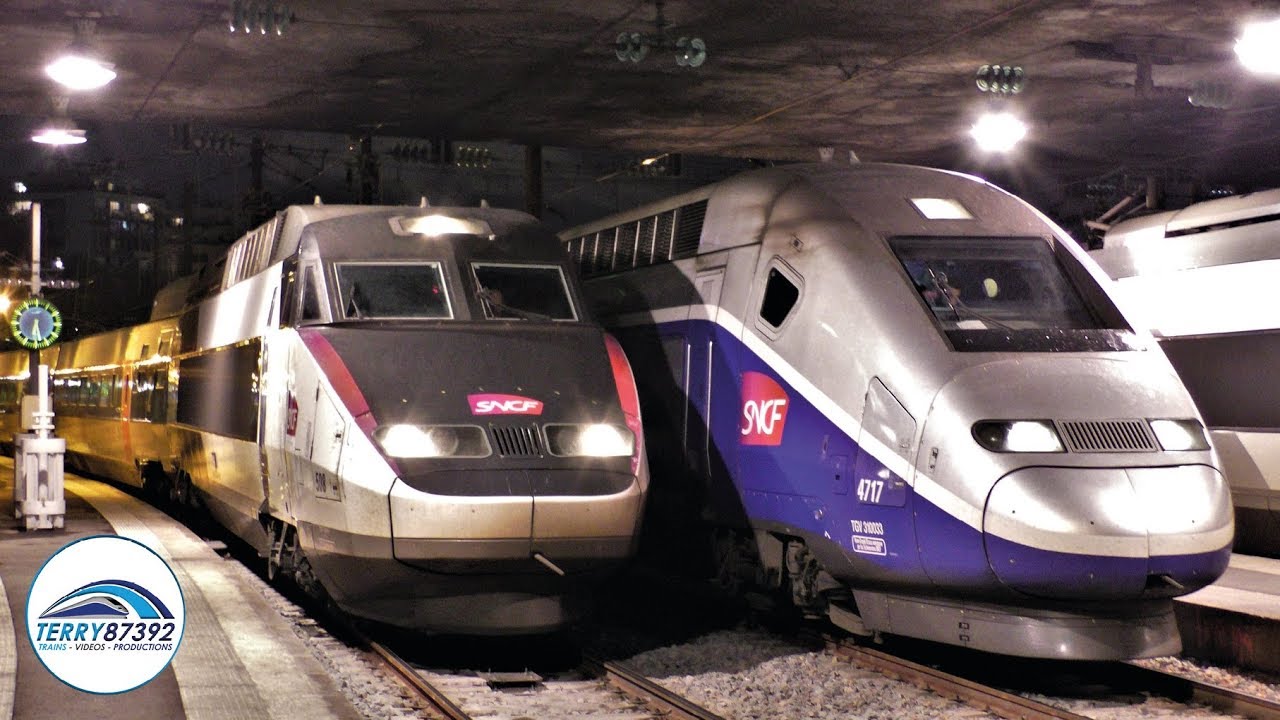 TGV ICE et autres trains en gare de Paris Est   24 Novembre 2017