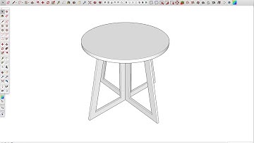 SketchUp: Draw a table and learn the basics - quick!
