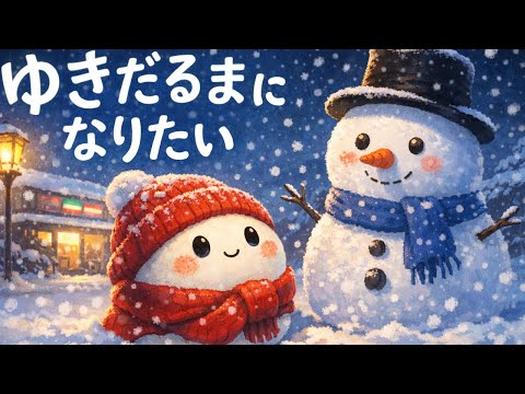 【小学1〜3年生向け朗読】ゆきだるまになりたい｜冬のやさしい物語（5分読み聞かせ）