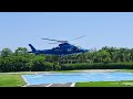Pouso e Decolagem do AGUSTA AW-109 Grand New(PT-PAA), na Lagoa-RJ-12/11/23
