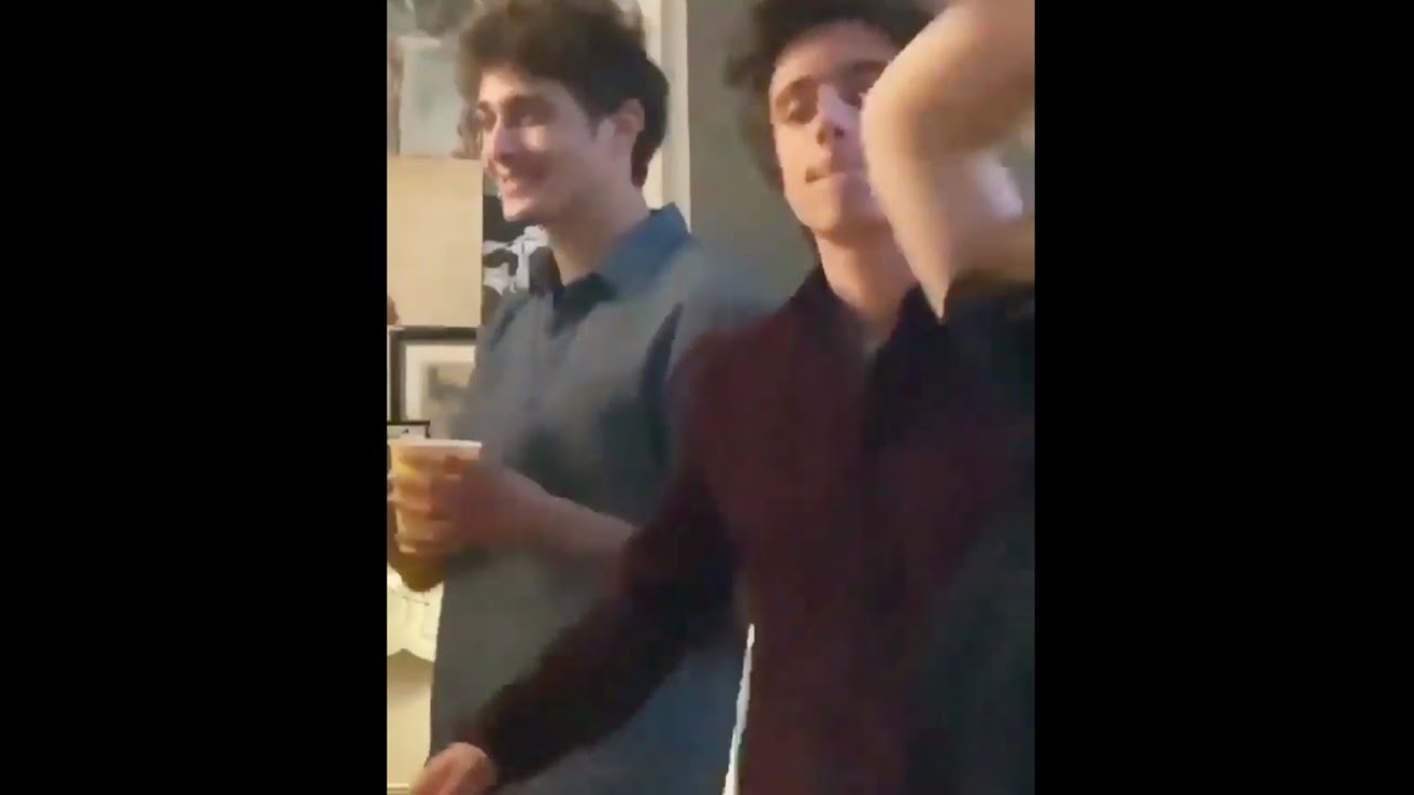 Maxence Danet Fauvel & Axel Auriant dancing IG story 
