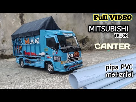 #fullvideo Membuat mobil rc truk MITSUBISHI canter bahan pipa pvc