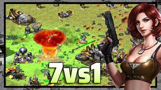 Red Alert 2 | Loud And Clear | (7 vs 1 + Superweapons)