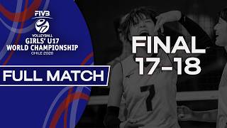 vs.  - Final 17-18 | Girls' U17 World Championship - 2026