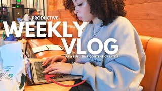vlog: a productive week in my life *behind the scenes* | aliyah simone
