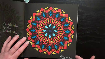 Completed Coloring Book: Mosaic Mandalas Color By Number Black Edition by Sunlife Drawing