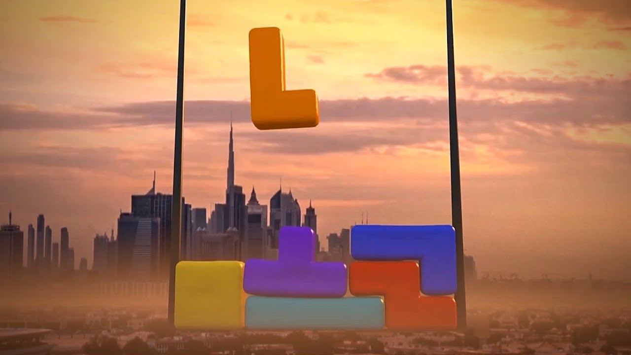 Giant TETRIS On The City