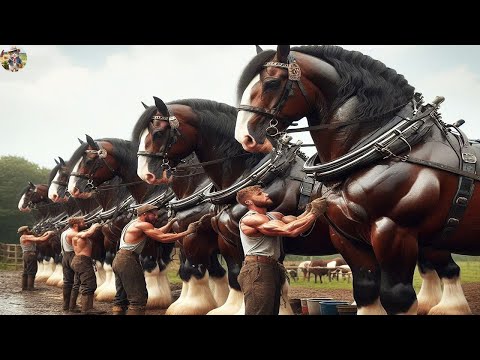 World S Largest Horse Species You Never Seen Before Horse Farm Farming Documentary 