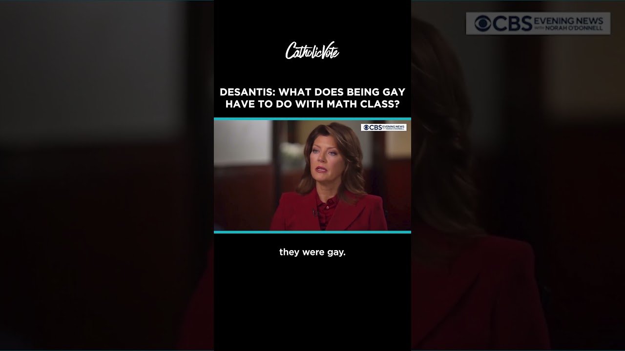 DeSantis: What Does Being Gay Have To Do With Math Class?