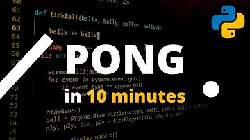 Learn How to Make PONG Using Python Pygame in 10 MINUTES