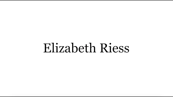 Elizabeth Riess - VSA Teacher Introduction Video