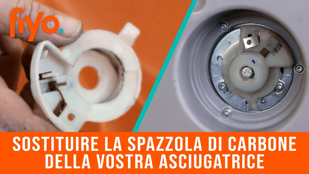 Sostituire la spazzola di carbone della vostra asciugatrice 