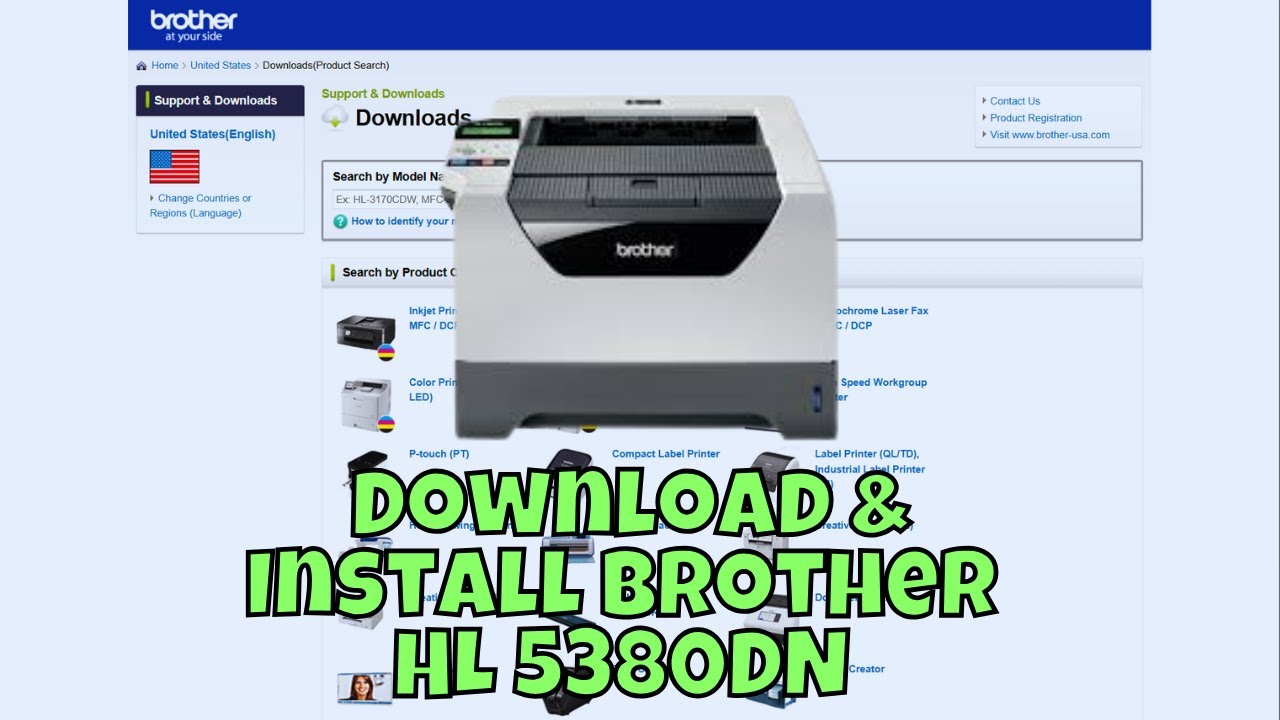 How To Download & Install Brother HL 5380DN Printer Driver in
