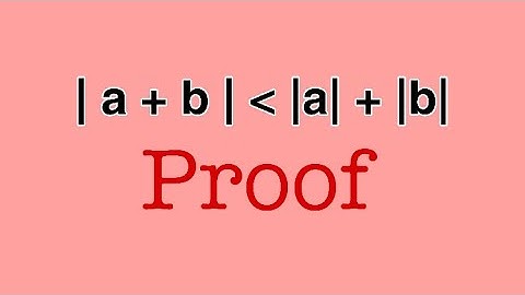 Triangular Inequality Proof | Real Analysis