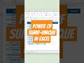 Stop SUMMING Manually! Use This SUMIF + UNIQUE Trick in Excel! #googlesheets #dataanalysis #trimtabs