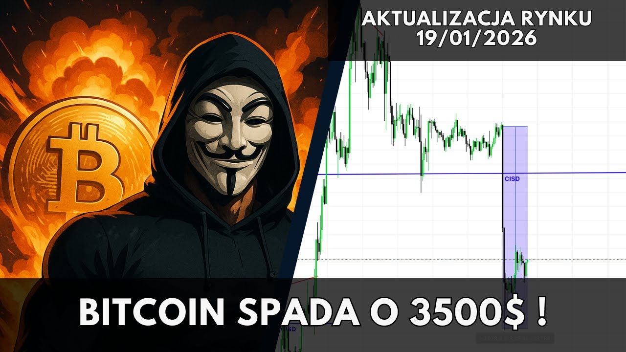BTC | Aktualna sytuacja rynkowa – 19.01.2026 - Bitcoin spada 3500$