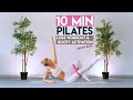 10 MIN PILATES Legs workout &amp; Booty activation + booty band | cellulite, pilates, tights