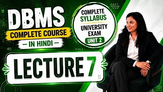 🔥 Relation Data Model in Hindi | University Exam, Placement Preparation & College Viva | Lecture 8