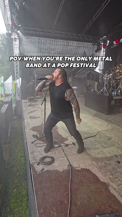 THROWBACK to when we was the only METAL band at a pop fest!