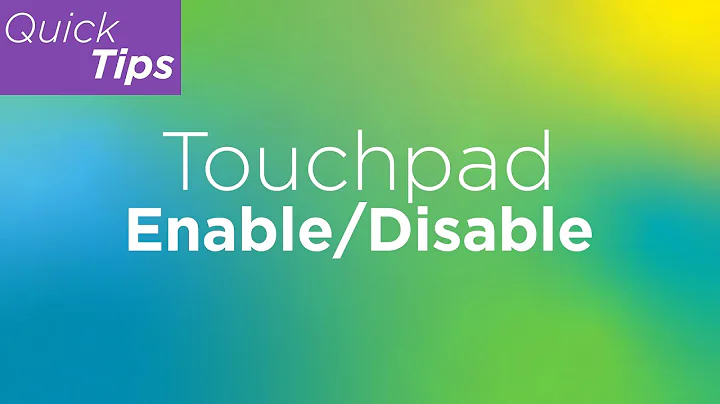 Touchpad: Enable / Disable in Windows 11 | Lenovo Support Quick Tips