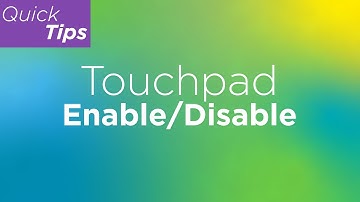 Touchpad: Enable / Disable in Windows 11 | Lenovo Support Quick Tips
