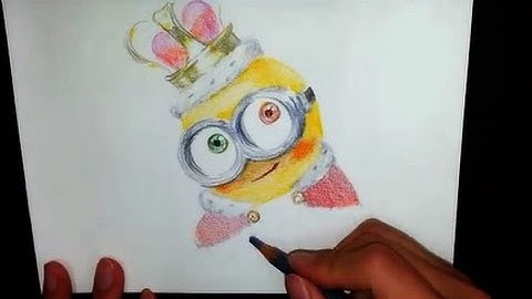 [Speed Drawing] Minions Drawing - Bob, colour pencils