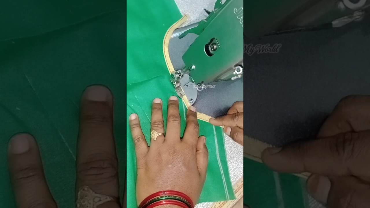 Invisible piping for Blouse/ బోటిక్ లో ఈ టెక్నిక్/కేవలం మీ కోసం తెలుగులో.thread piping for lining..
