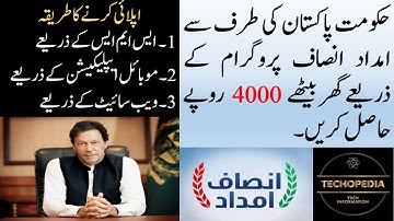How To Apply For Prime Minister Insaf Imdad program | Complete Registration Process