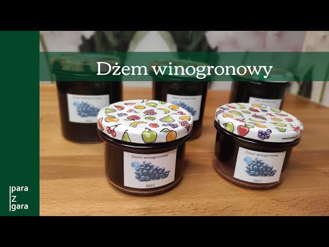 Wideo: Jak Gotować Dżem Winogronowy