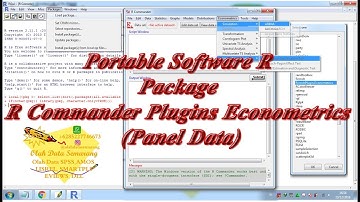 Portable Software R Package R Commander Plugins Econometrics (Panel Data)