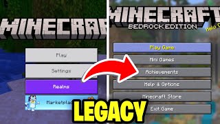 How To Make Minecraft Bedrock Look Like Legacy Console! - Tutorial