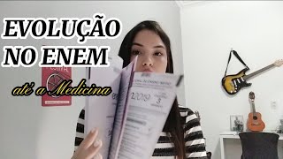 Minha EVOLUÇÃO de notas e acertos no ENEM até passar em Medicina