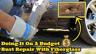 How To Repair Rust On A Car With Fiberglass Without Welding TREATING RUSTED METAL  Monte Carlo CL