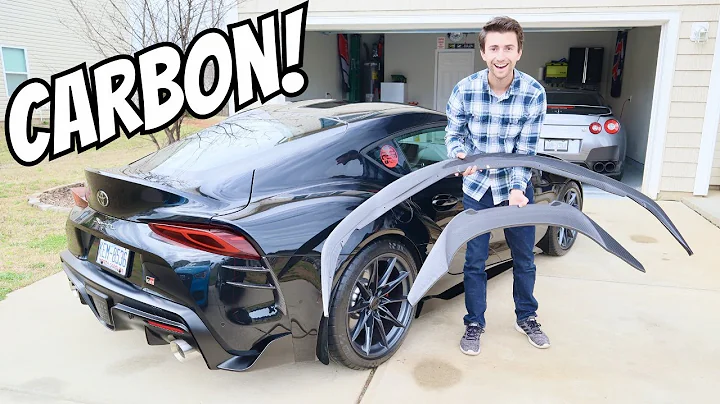 NEW Supra Gets Massive Carbon Fiber Wing and Front Splitter!