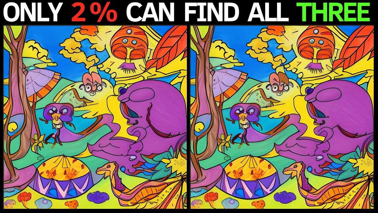 【Spot Drawing Differences】- 95% did not find all