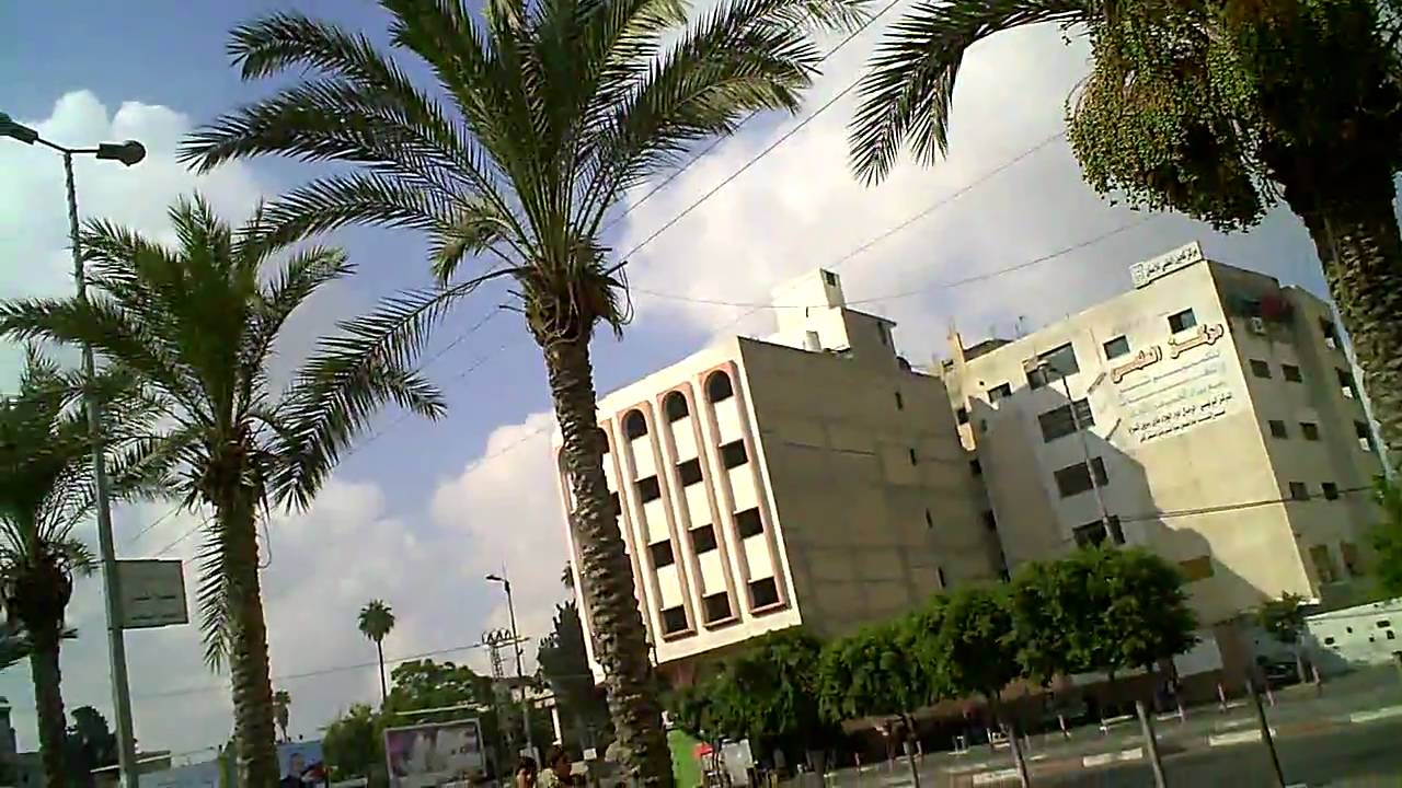Gaza's Main Downtown the Public Square Area (Alsaha) ميدان ساحة فلسطين غزة