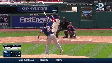 MIN@CLE: Indians strike first on Santana