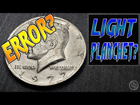 Rare Light Planchet 1972 Kennedy Half Dollar?