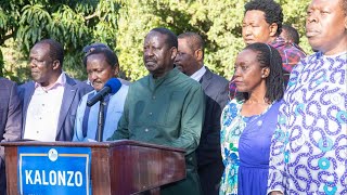 RAILA ISSUES AN URGENT PRESS BRIEFING AS RUTO SAYS THAT THERE WILL BE NO HANDSHAKE WHILE IN RWANDA!!