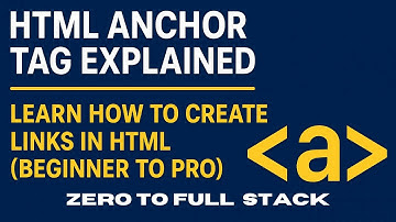 HTML Anchor Tag Explained | Learn How to Create Links in HTML (Beginner to Pro)#a_tag #anchor_tag