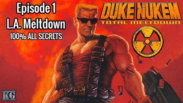 Duke Nukem: Total Meltdown EP1: L.A. Meltdown [PS1] 100% ALL SECRETS Longplay Walkthrough FULL GAME🔴