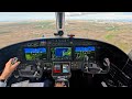 Cj3 citation jet  ils approach at bikf keflavik iceland